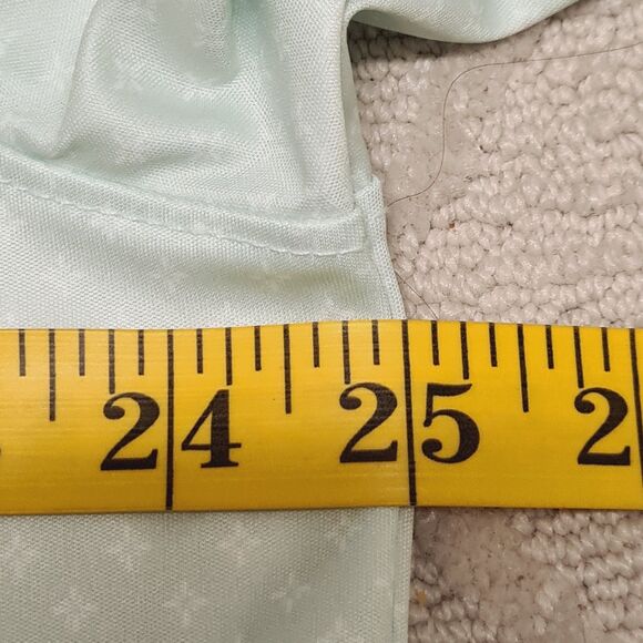 Swannies Golf Polo Shirt Mens 2XL Diamond Geometric Mint Green Activewear Preppy - Picture 6 of 7